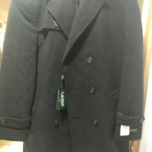 R.L  Labrada Double-Breasted Wool-Blend Peacoat